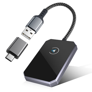 BestWhoop Wireless CarPlay and Android Auto Adapter,2-in 1 Bluetooth Car Play Dongle