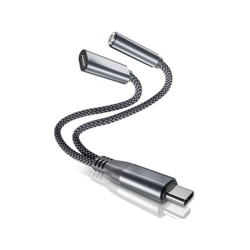 BestWhoop USB Type C to 3.5mm Audio Adapter and Charger
