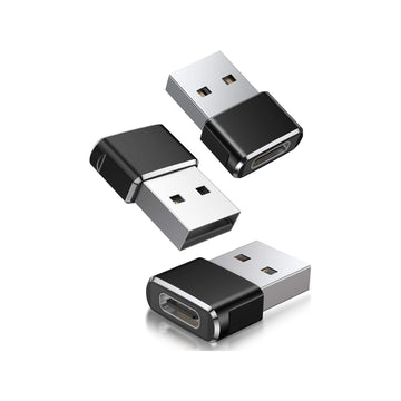 BASESAILOR USB to USB C Adapter,USBC Female to USB A Male Adapter,Type C Converter Charger for iPhone 17 Pro Max,16 15,Apple Watch iWatch S11 S10 SE,AirPods 3,iPad Mini Air,Samsung Galaxy S25,3 Pack