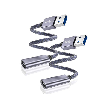 BestWhoop USB C Female to USB 3.0 Male Cable Adapter [2 in 1 Pack]