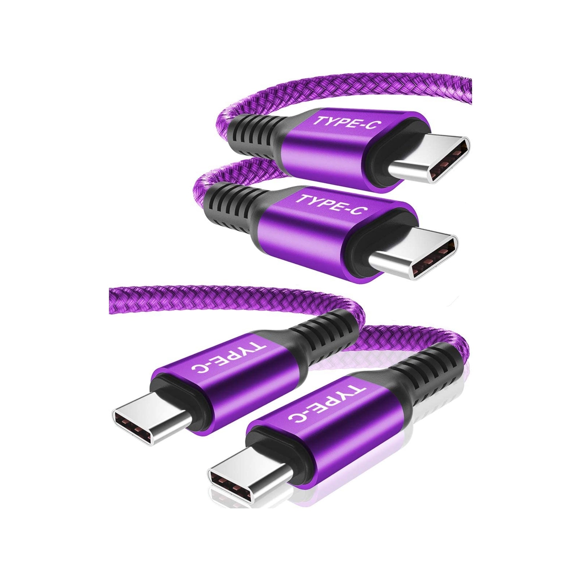BestWhoop USB Type C to USB Type C 100W Cable [2 in 1 Pack]