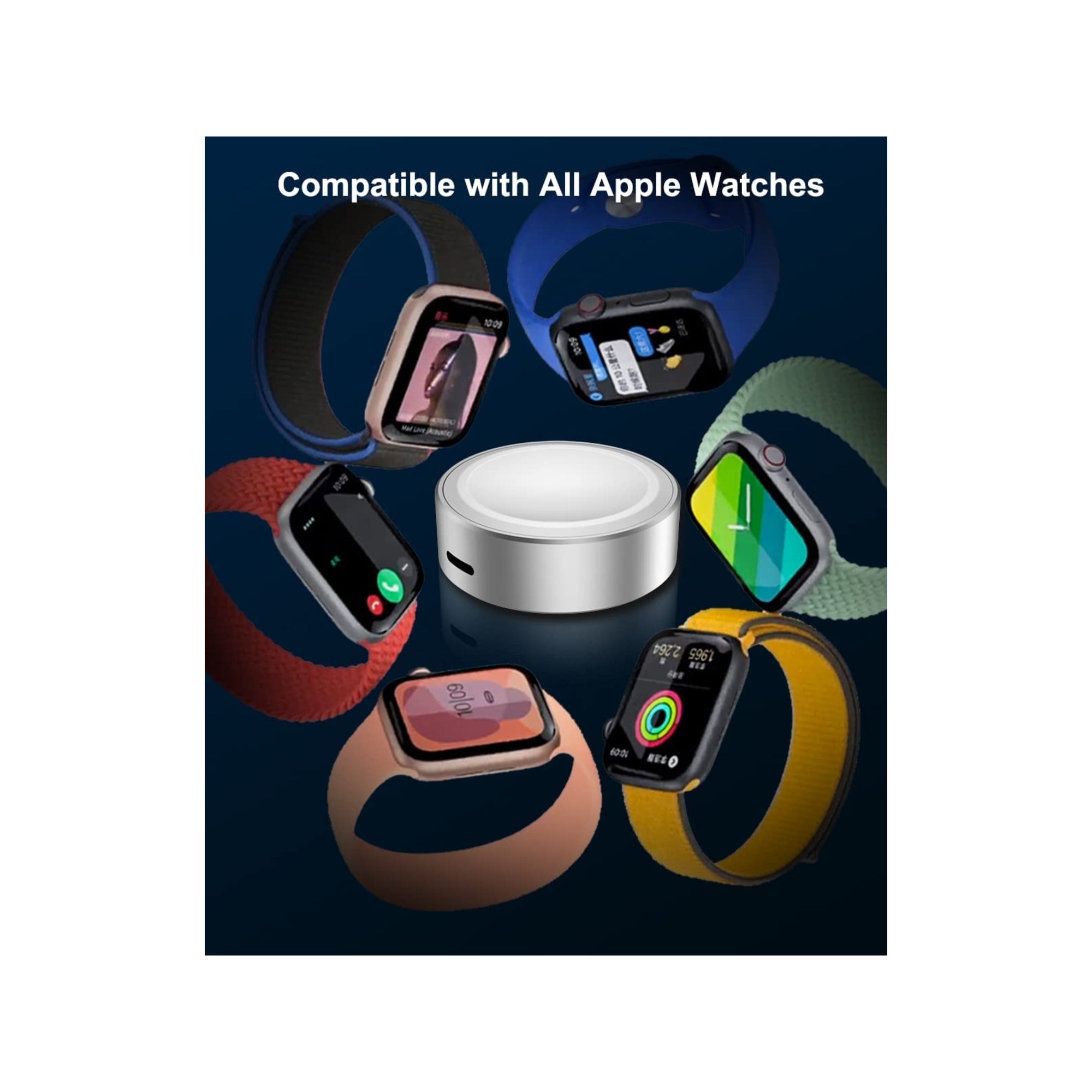 BestWhoop Lightning / USB-C to Apple Watch Series Magnetic Charger Adapter